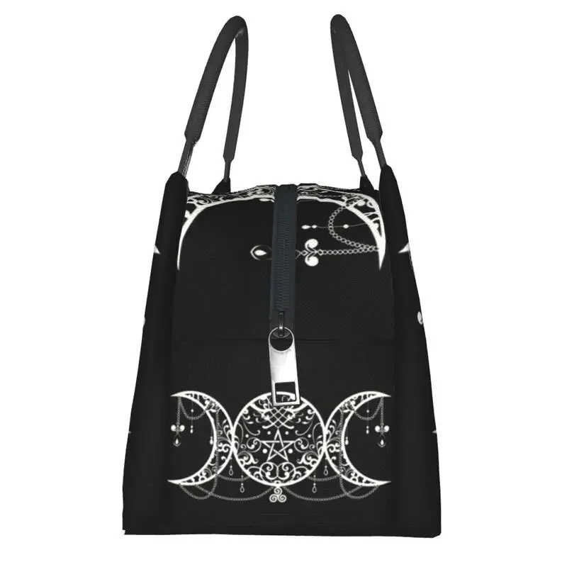 Изготовленная на заказ сумка для ланча Triple Moon Goddess Для мужчин и женщин, охладитель, теплые изолированные ланч-боксы для пикника, кемпинга, работы, путешествий Изображение 2 