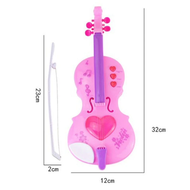 Имитирующая детская игрушка-скрипка, обучающие музыкальные инструменты, обучающая игрушка, Рождественские подарки для детей, девочек Изображение 0 