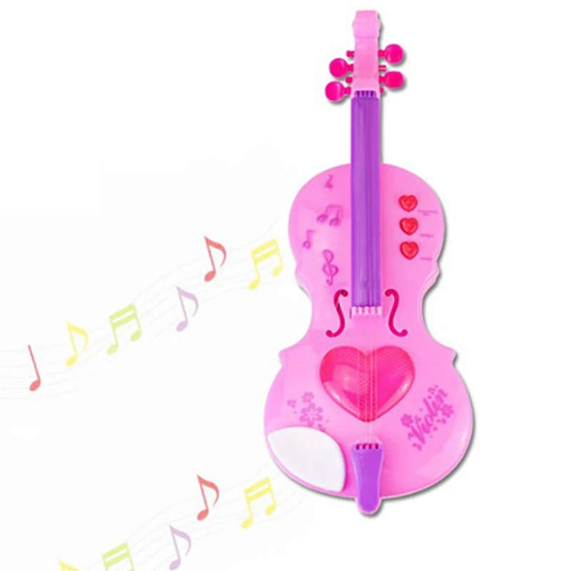 Имитирующая детская игрушка-скрипка, обучающие музыкальные инструменты, обучающая игрушка, Рождественские подарки для детей, девочек Изображение 2 