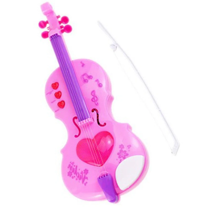 Имитирующая детская игрушка-скрипка, обучающие музыкальные инструменты, обучающая игрушка, Рождественские подарки для детей, девочек Изображение 4 