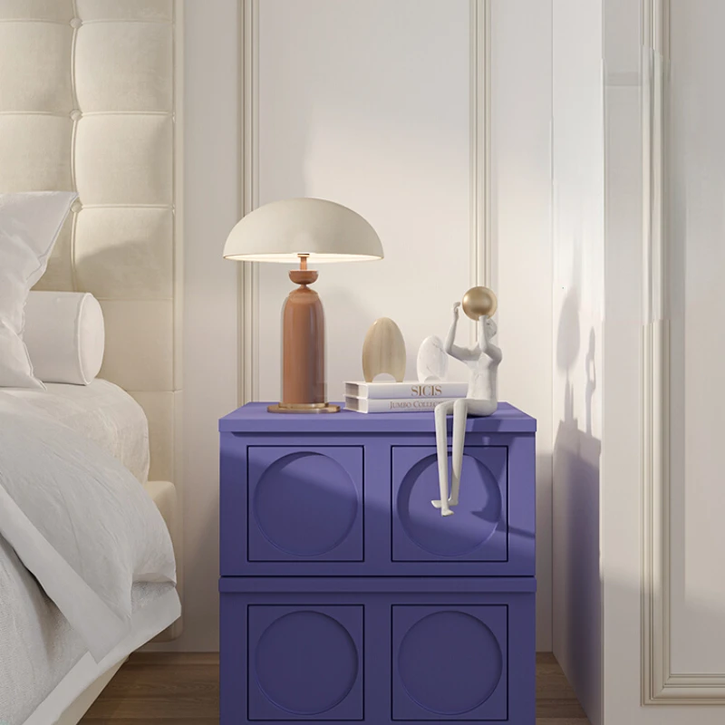 Индивидуальный прикроватный столик advanced sense новый простой шкаф Итальянский минималистичный современный прикроватный шкаф для маленькой спальни Z