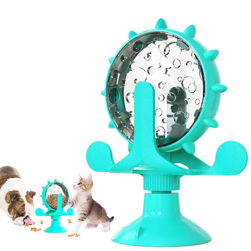 Интерактивное колесо с протекающей игрушкой для маленьких кошек и собак, кормушка с медленной протеканием, Дразнящий мяч для кошек и собак, товары для домашних животных и Аксессуары
