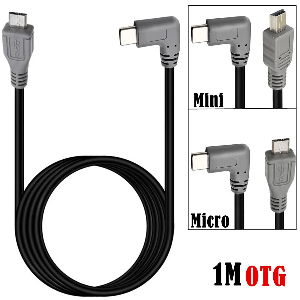 Кабель-адаптер для зарядки USB3.1Type-C к mini 5P/Micro USB OTG от мужчины к мужчине для копирования данных