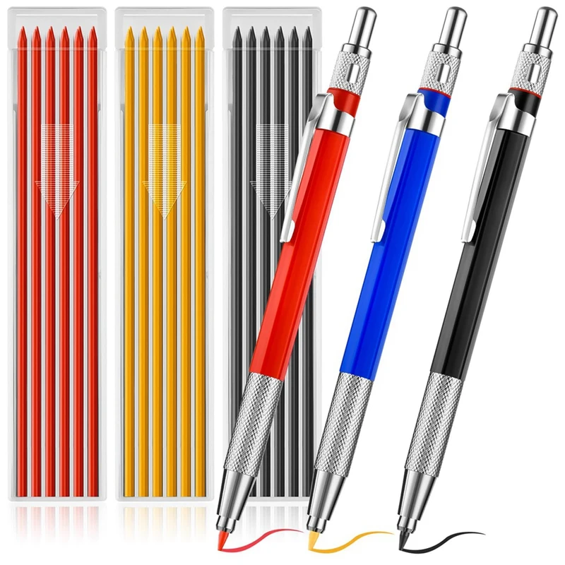 Карандаш сварщика, механический карандаш, металлический маркер, встроенная точилка для трубоукладчика, Изображение 0 