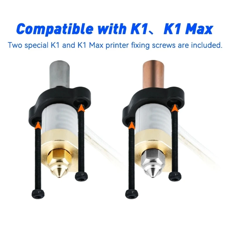 Керамический нагревательный блок для 3D-принтера K1/K1Max 300 ° C Высокая температура/поточная печать Равномерная подача нагревательного 3D-принтера мощностью 60 Вт Изображение 5 