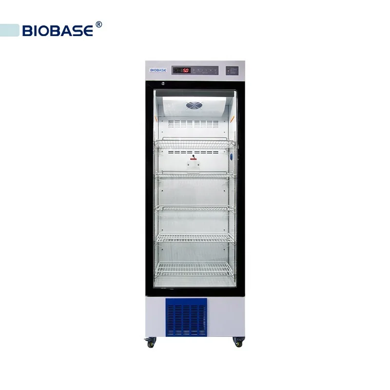 Китайский лабораторный холодильник BPR-5V358S Холодильник с 2 ~ 8 градусами, однодверный холодильник 358Л для лабораторных и медицинских целей
