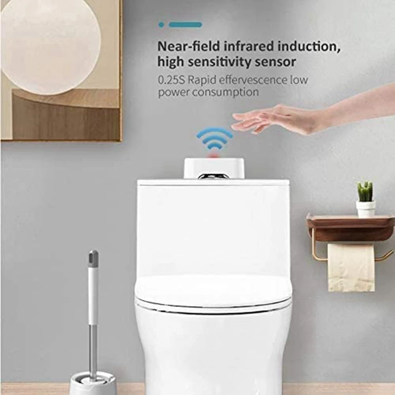 Кнопка автоматического смыва в унитазе, Бесконтактный Комплект внешнего инфракрасного смыва, комплект интеллектуальной автоматизации, умный туалет Изображение 5 