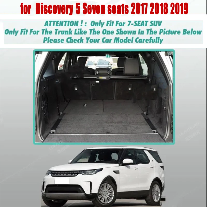 Коврик в багажник автомобиля для Land Rover Discovery 5 на семь мест 2017 2018 2019 ковер для грузового лайнера аксессуары для интерьера cove Изображение 1 