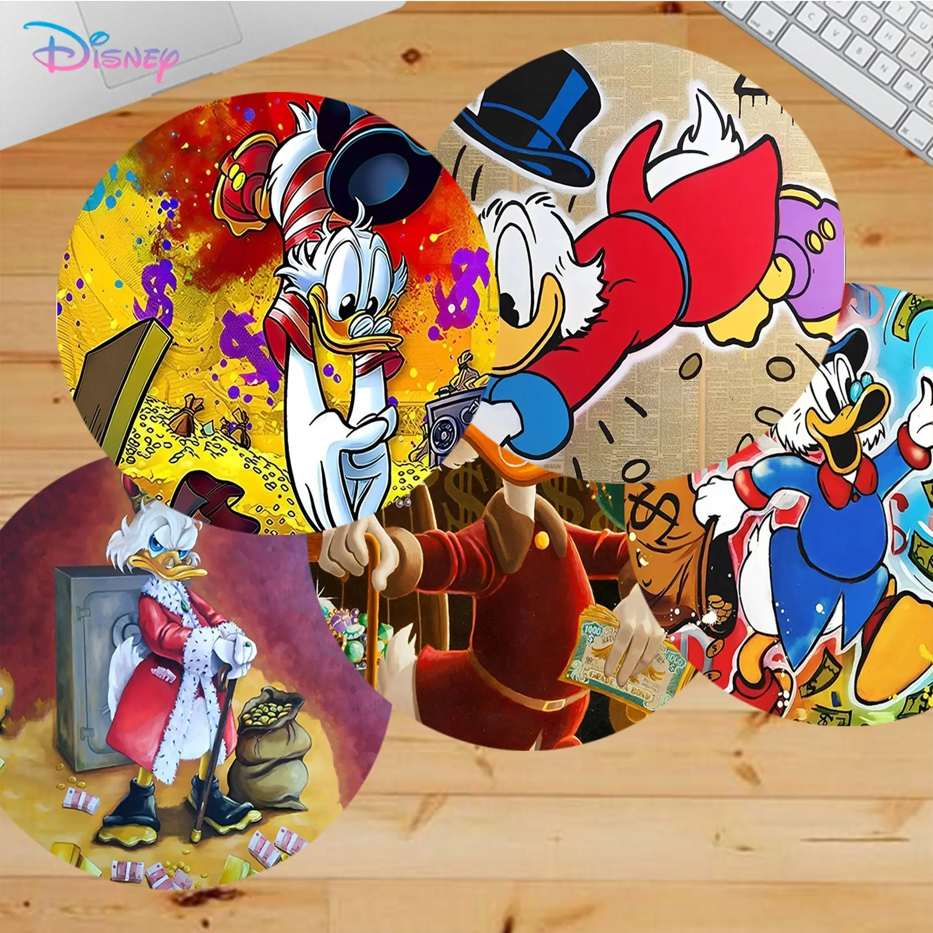 Коврик для мыши Daisy Duck, Противоскользящий круглый шкаф, Игровой ноутбук, Компьютерный стол, Офисный коврик для мыши Notbook, Коврик для мыши Forgamerm, Коврик для мыши