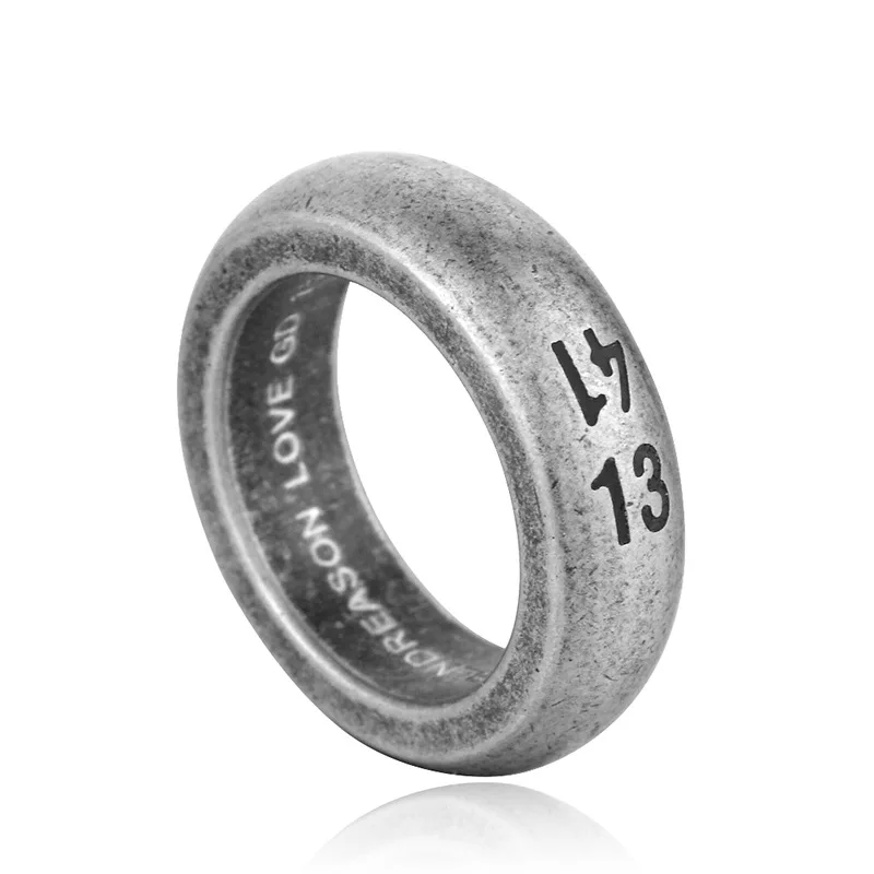 Кольцо для хвоста романтической пары с 1314 цифрами, пожизненный модный бренд, мужские и женские кольца из нержавеющей стали, Размер 7-13
