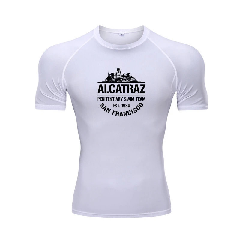 Команда по плаванию в исправительной колонии Алькатрас - Футболка San Francisco LeisureSlim Fit Tops, Футболка, Специальные Хлопковые Мужские футболки