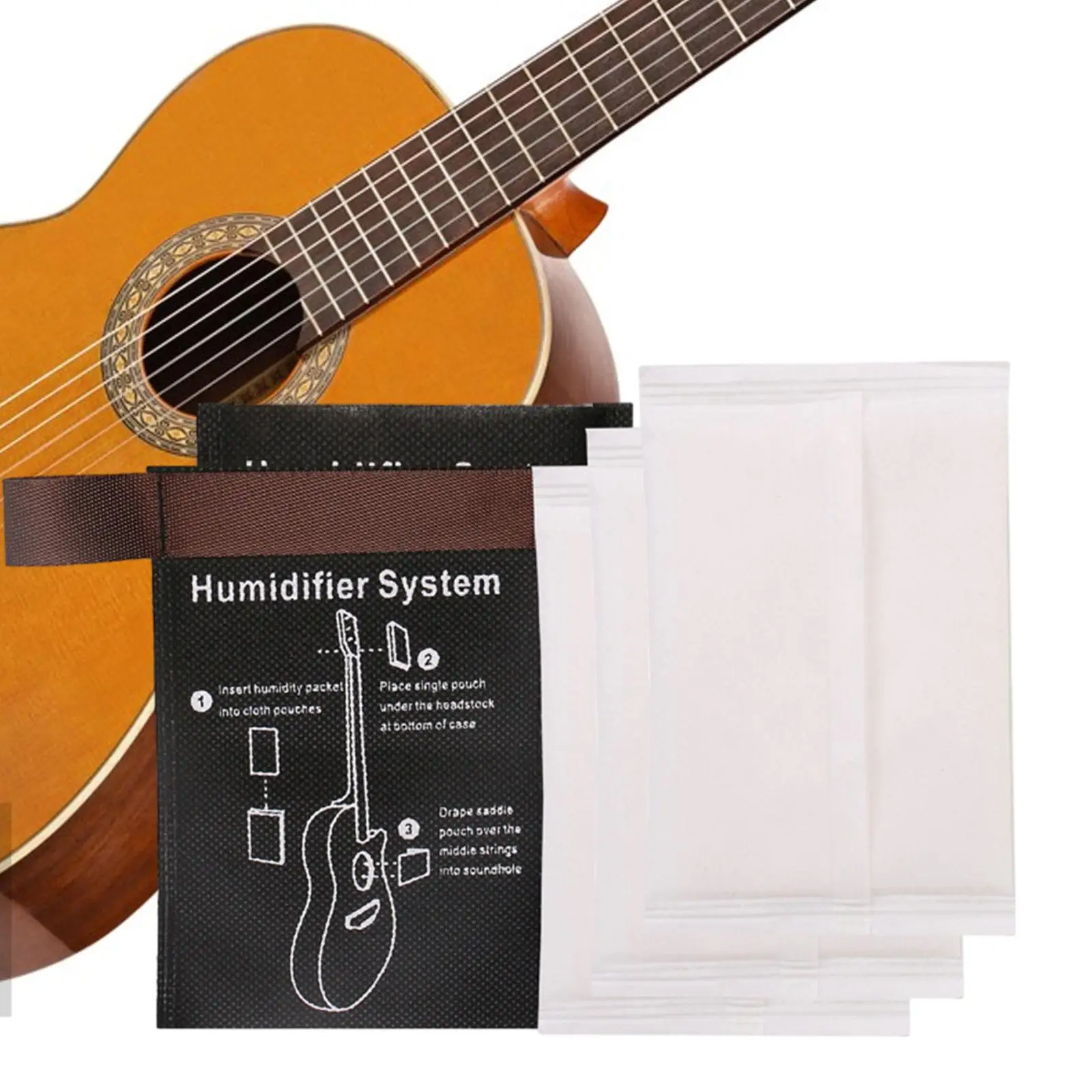 Комплекты для обслуживания гитарных увлажнителей Система увлажнения гитары Двусторонняя система контроля влажности для гитар Аксессуары Изображение 1 