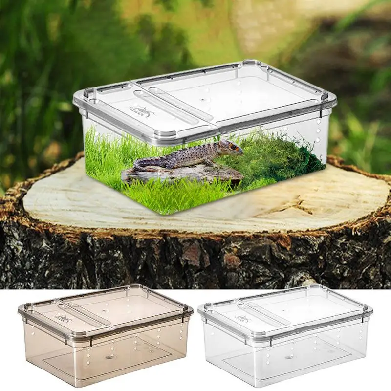 Коробка для разведения рептилий, Высокопрозрачная Коробка для теплоизоляции рептилий, Место обитания Скорпионов, муравьев-пауков, ящик для кормления ящериц Изображение 0 