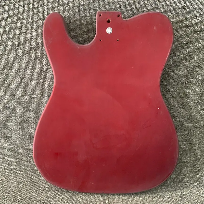 Корпус электрогитары DB643 Tele Окрашен в красный цвет, окрашены повреждения и загрязнены Стандартные гитарные детали TL для 6 струн заменены Изображение 3 