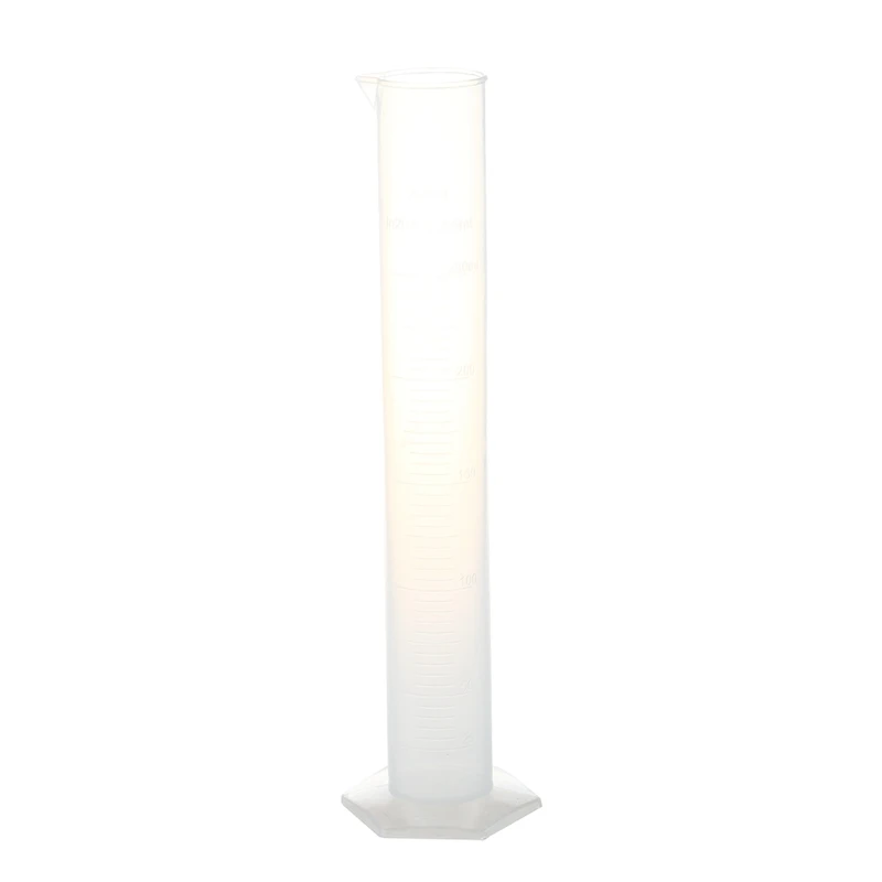 Лабораторный набор 250 мл Прозрачной Белой Пластиковой жидкости Для измерения в Градуированном Цилиндре Изображение 0 