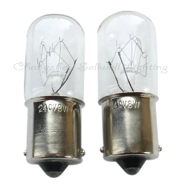 Лимитированная модная профессиональная лампа Эдисона из латуни Ce, отличная! миниатюрная лампочка 8 Вт Ba15s T16x46 A009
