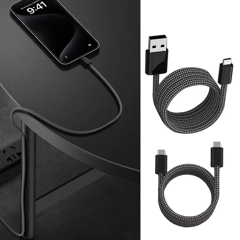 Магнитный кабель для зарядки Магнитный USB-кабель для быстрой зарядки PD100W Интеллектуальный чип 39,4 дюйма Для упорядочивания шнуров USB A