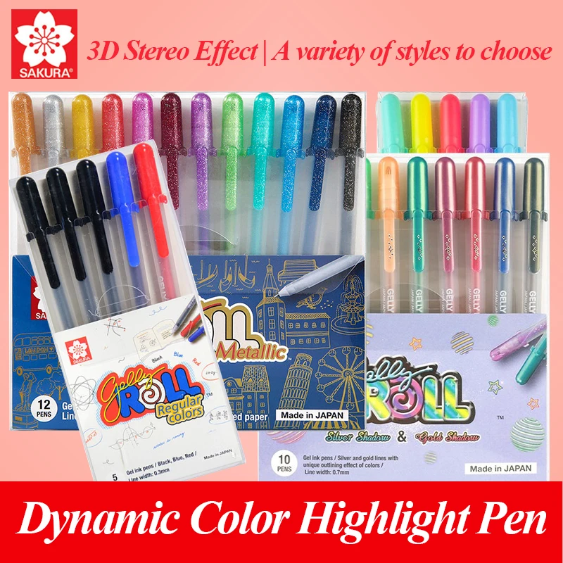Маркерная ручка Sakura, флуоресцентные маркеры для рисования, художественные маркеры для школы и офиса, японские канцелярские принадлежности