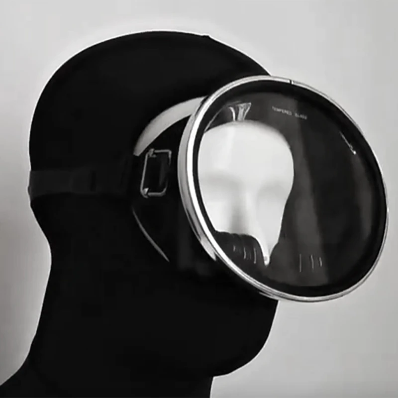 Маска для фридайвинга с защитой от запотевания и водонепроницаемости в ретро-стиле, маска для подводного плавания, рыболовная маска, мужские плавательные очки, снаряжение для дайвинга Изображение 5 