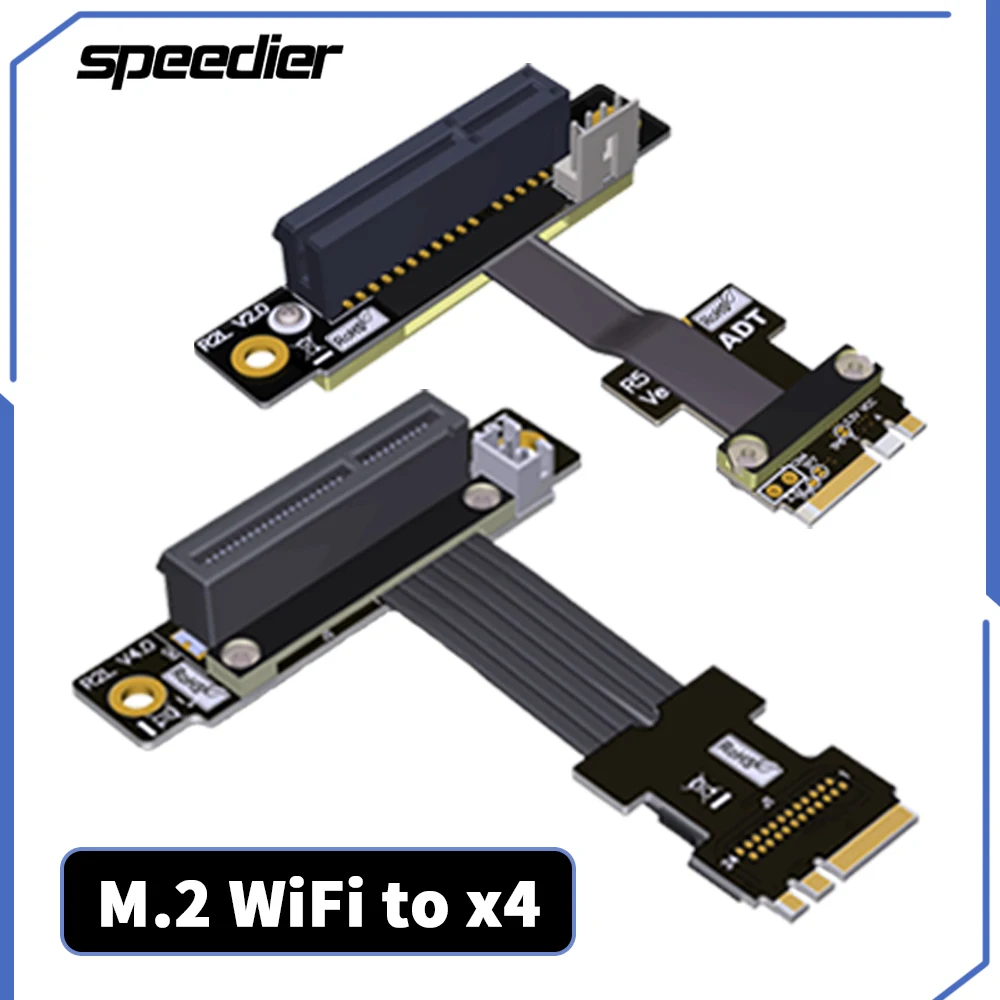 Материнская плата M.2 NGFF Key A.E. Разъем Wi-Fi Для Подключения кабеля PCIE X4 Riser PCI-E 4.0 Для Аудиокарты PCIe SSD К M.2 A.E Extender R52SL R52JL