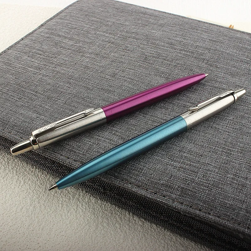 Металлическая шариковая ручка, рекламные ручки G2, заправляемые синими чернилами, Автоматические шариковые ручки для школьных канцелярских принадлежностей, офисная ручка Изображение 5 