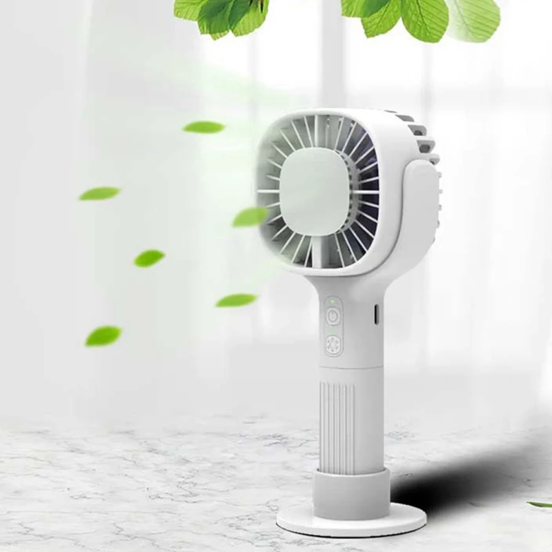 Мини-вентилятор Портативный настольный Электрический вентилятор Портативный вентилятор с 3-ступенчатой регулировкой объема воздуха Изображение 1 