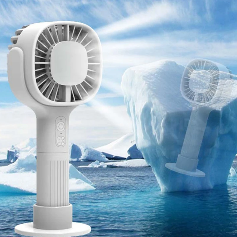 Мини-вентилятор Портативный настольный Электрический вентилятор Портативный вентилятор с 3-ступенчатой регулировкой объема воздуха Изображение 4 