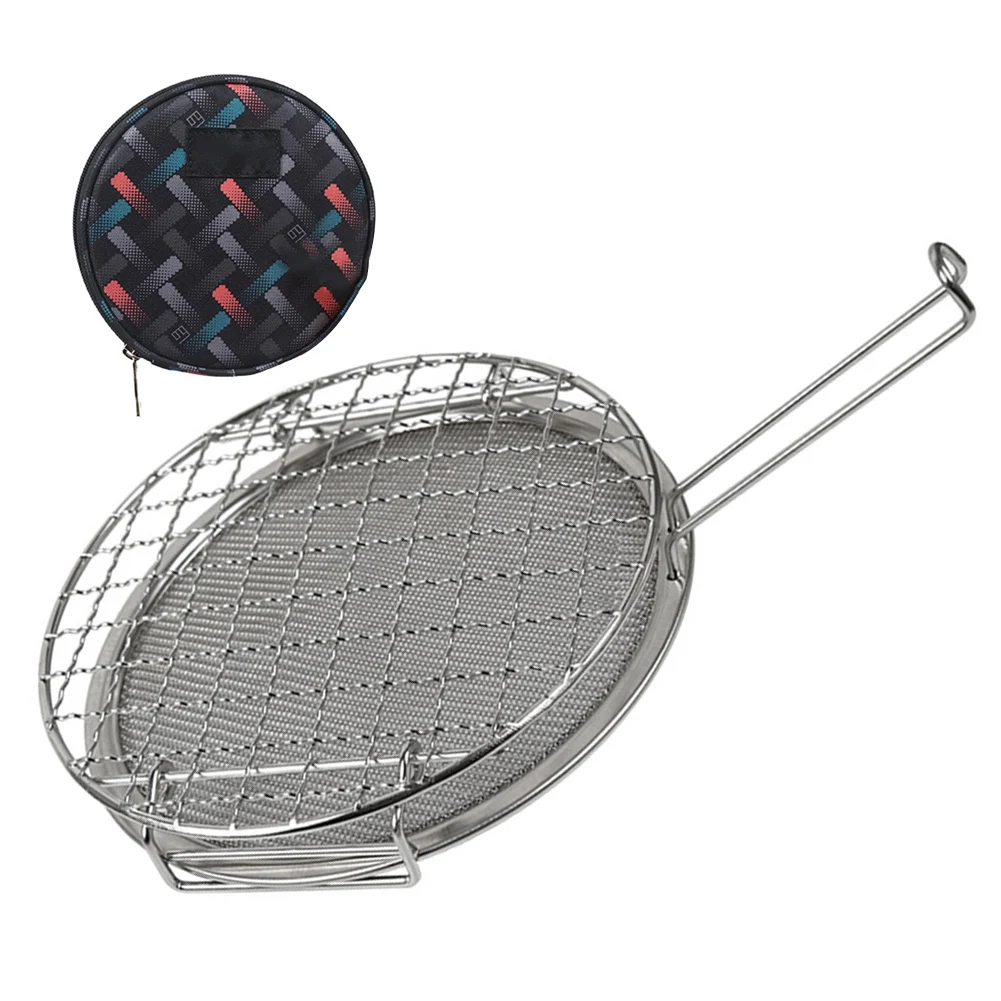Многофункциональная походная Легкая плита Мини-жаровня, Складная Портативная решетка для тостов и барбекю из нержавеющей стали для пикника.
