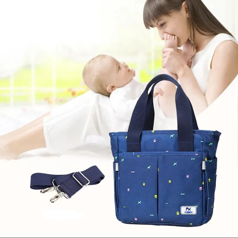 Модная сумка для беременных на молнии, сумка для подгузников с несколькими карманами, сумка для кормления ребенка, сумка для коляски, повседневная сумка через плечо для мамы Изображение 5 
