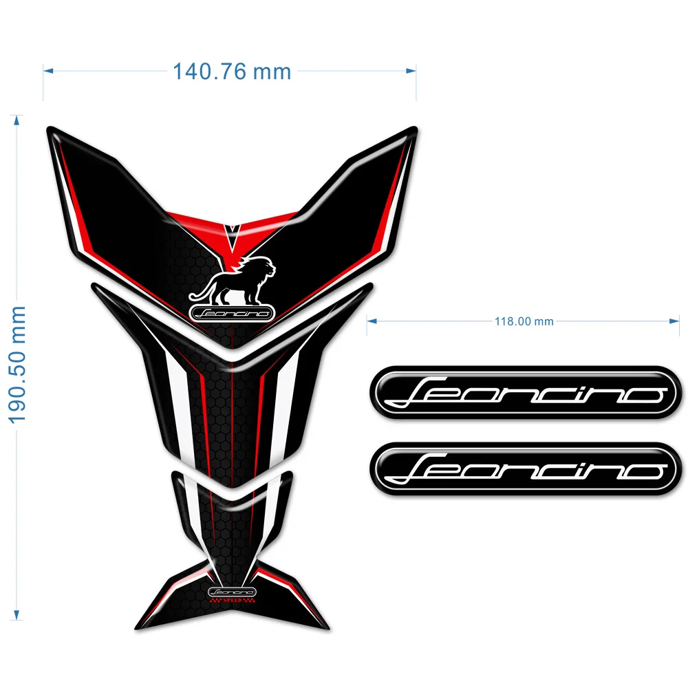 Мотоциклетный Защитный Обтекатель для Benelli Leoncino 125 250 500 800 Аксессуары Наклейки Накладка на Топливный бак Эмблема Значок Логотип Изображение 5 
