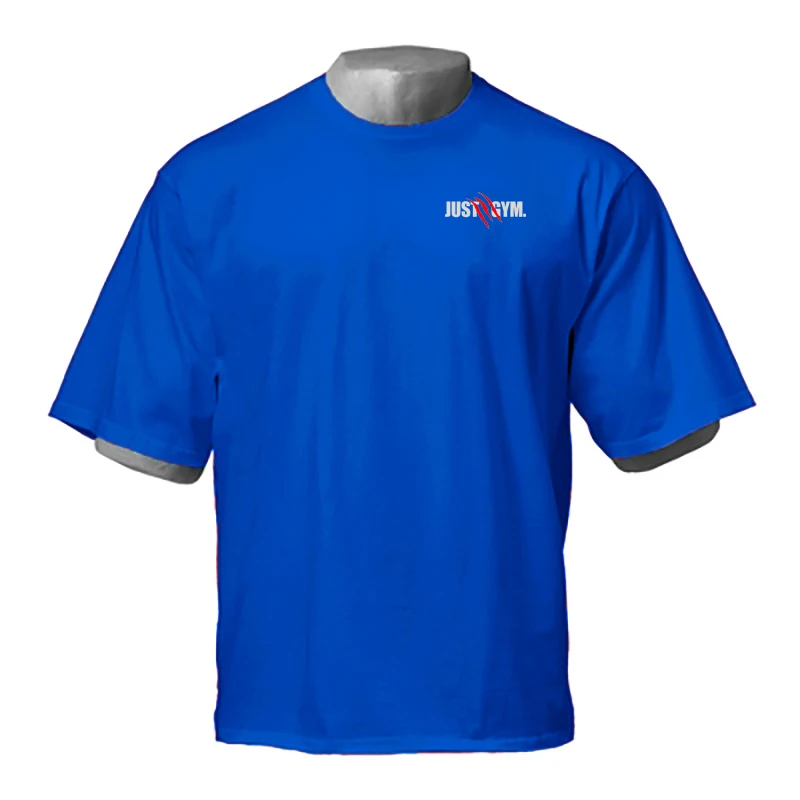 Мужская свободная футболка оверсайз с коротким рукавом, уличная одежда в стиле хип-хоп, футболка для фитнеса, летний повседневный модный дышащий топ с круглым вырезом и принтом Изображение 3 