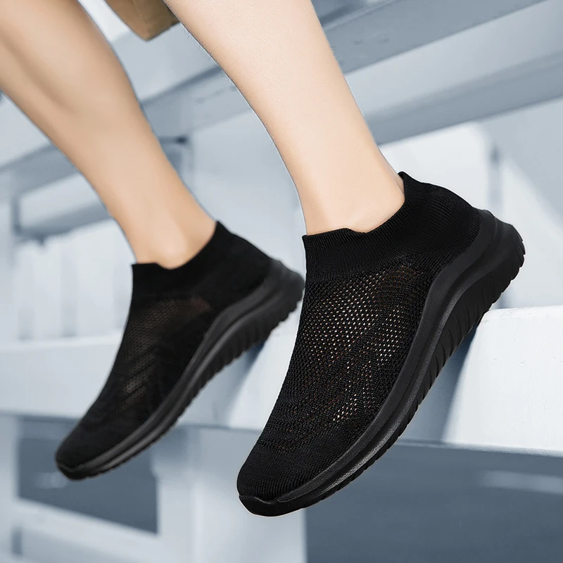 Мужские кроссовки для бега, ультралегкая дышащая удобная обувь для ходьбы, повседневные модные кроссовки, сетчатая обувь для тренировок Изображение 2 