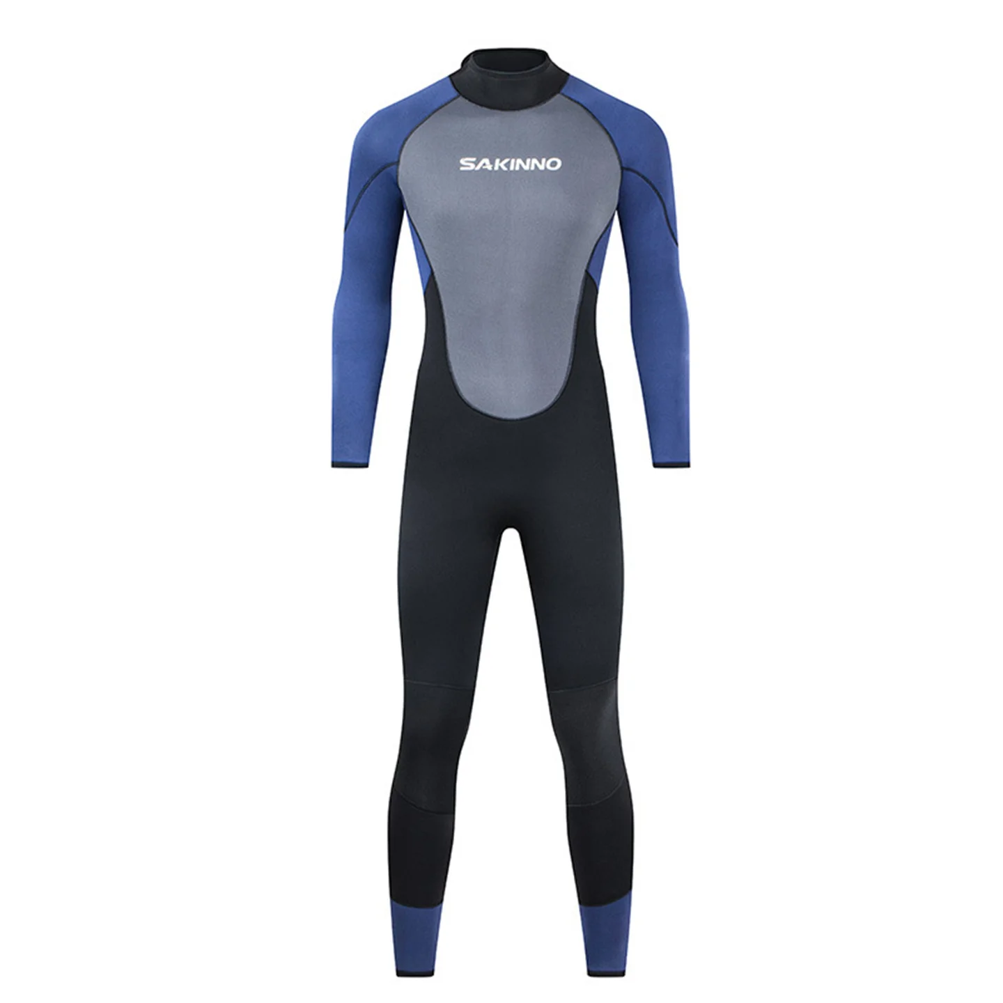 Мужской гидрокостюм из неопрена толщиной 5 мм, цельный костюм для подводного плавания с длинным рукавом и молнией сзади, для серфинга, подводного плавания, зимний термальный купальник