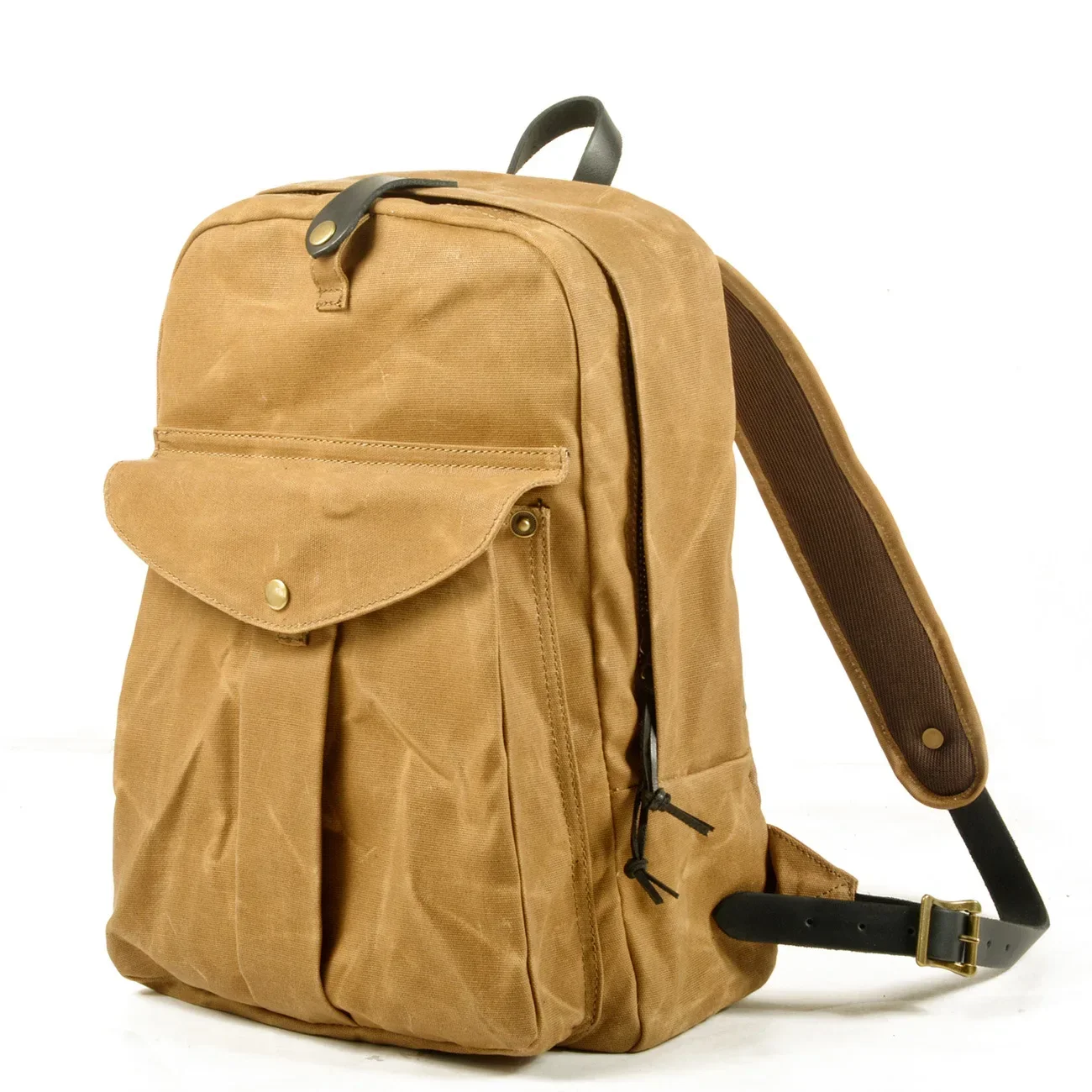 Мужской многофункциональный рюкзак в стиле ретро, рюкзак для путешествий на открытом воздухе, Водоотталкивающая парусиновая сумка для альпинизма из натуральной кожи, сшитая вручную