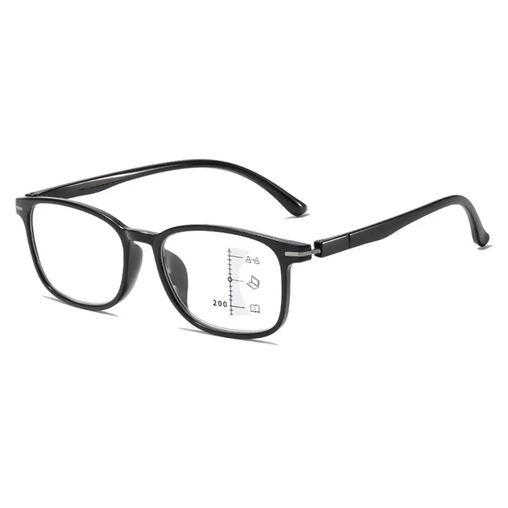 Мультифокальные очки для чтения с синим светом в оправе TR Ультралегкие Очки для дальнозоркости Пожилые Мужчины Женщины Очки для чтения от + 100 до + 400
