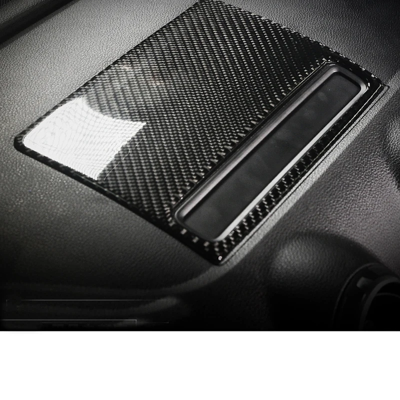Накладка для автомобильной навигации из настоящего углеродного волокна, стерео ЖК-дисплей, подходит для Audi A3 S3 RS3 2014-2016 Изображение 0 