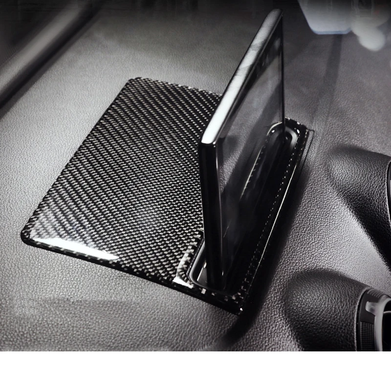 Накладка для автомобильной навигации из настоящего углеродного волокна, стерео ЖК-дисплей, подходит для Audi A3 S3 RS3 2014-2016 Изображение 1 