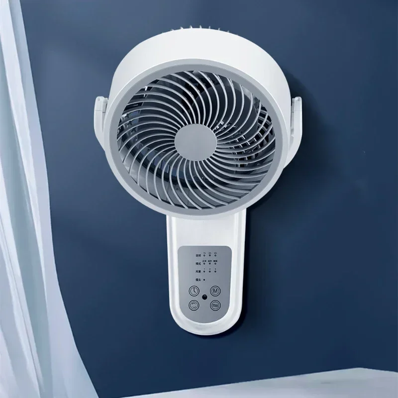Настенный вентилятор, вентилятор циркуляции воздуха, Электрический вентилятор с дистанционным управлением, Бытовой кухонный воздухоохладитель, Свободный от сильного ветра Изображение 1 