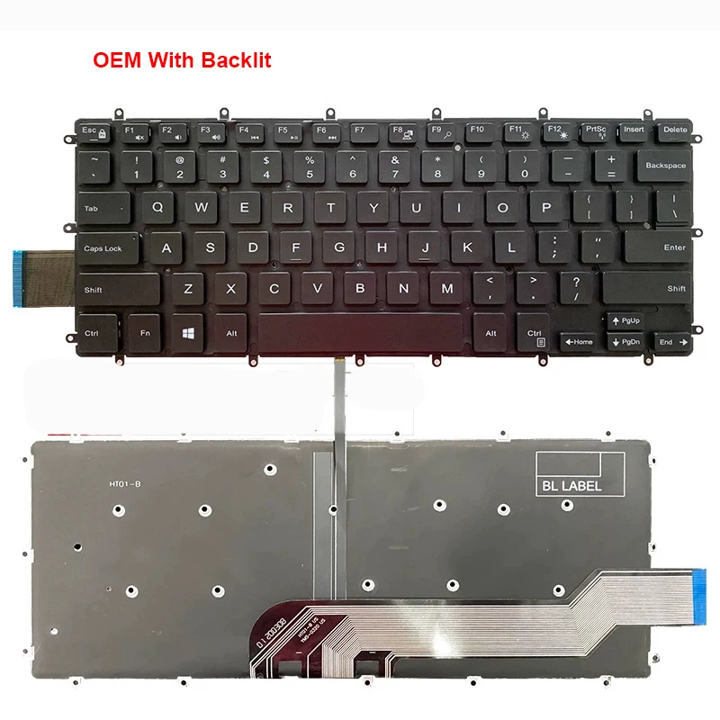 Новая оригинальная клавиатура для замены ноутбука, совместимая с Dell DELL Vostro 14 5468 5471 7466 5368 7460 7560 Изображение 2 