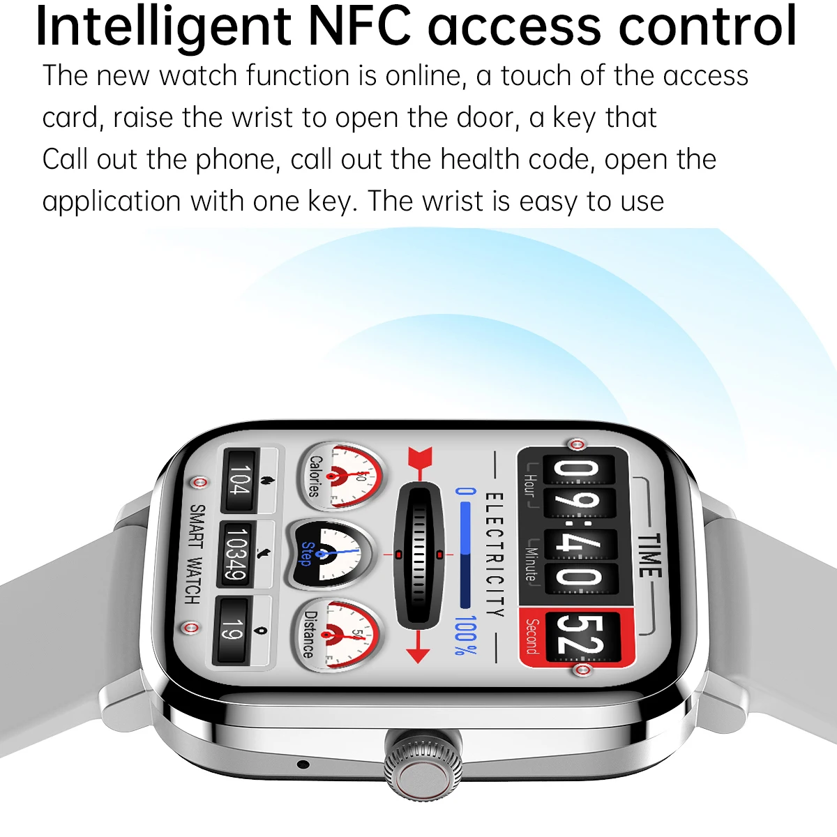 Новые 1,85-дюймовые мужские смарт-часы Blue Tooth Call AI Voice Assistant для тестирования сердечного ритма, Спортивный Фитнес-трекер, NFC Музыка, Женские умные часы Изображение 5 