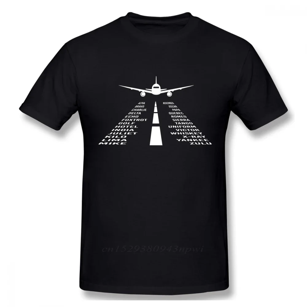 Новые футболки с фонетическим алфавитом для пилотов самолетов, мужская модная уличная футболка из органического хлопка Camiseta