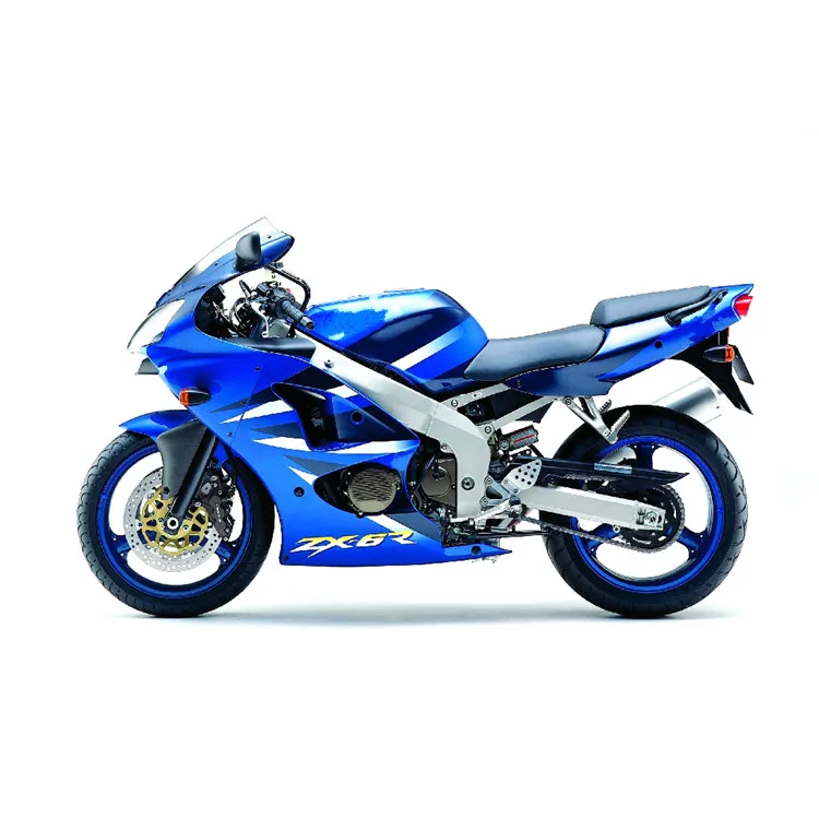 Новый комплект полного обтекателя мотоцикла ABS Подходит для kawasaki ZX6R 636 ZX-6R ZX-6 2000 2001 2002 комплекты обтекателей для кузова синий черный Изображение 1 