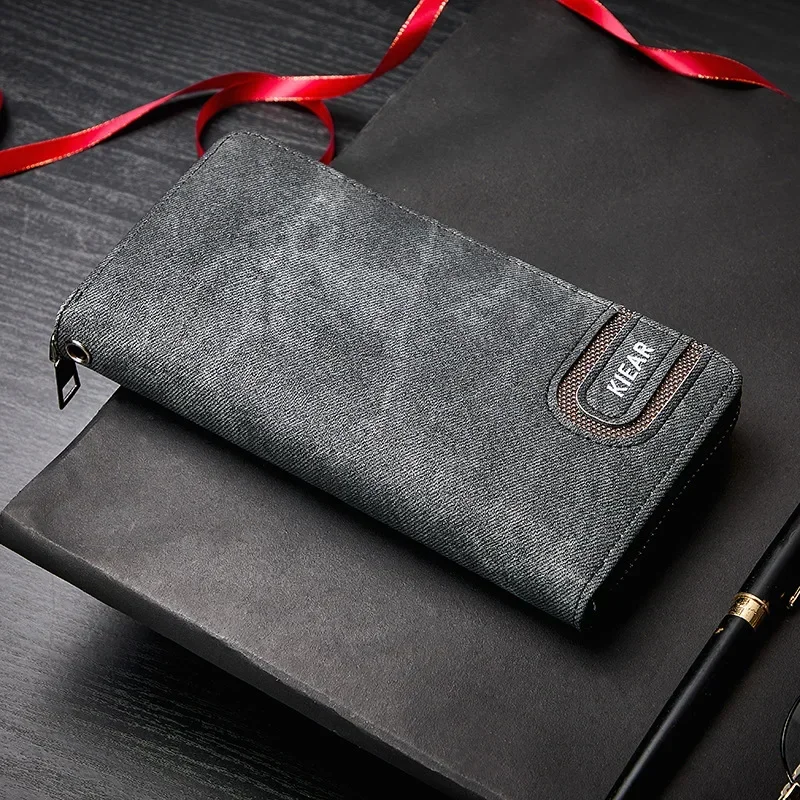 Новый мужской длинный кошелек в стиле ретро с несколькими картами, сумочка в деловом стиле, мода в стиле ретро, трансграничный