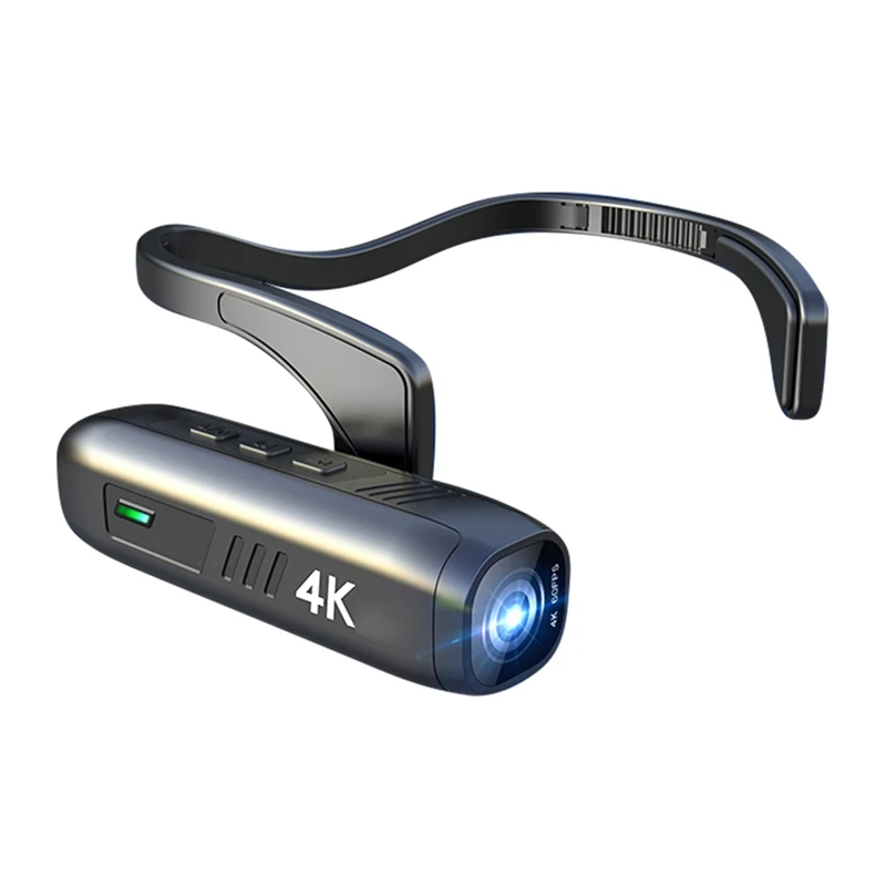 Носимая головная камера 4K 30 кадров в секунду Wifi видеокамера Видеокамера веб-камера широкоугольный объектив Батарея Управление приложением Прочный Простой в использовании Изображение 0 