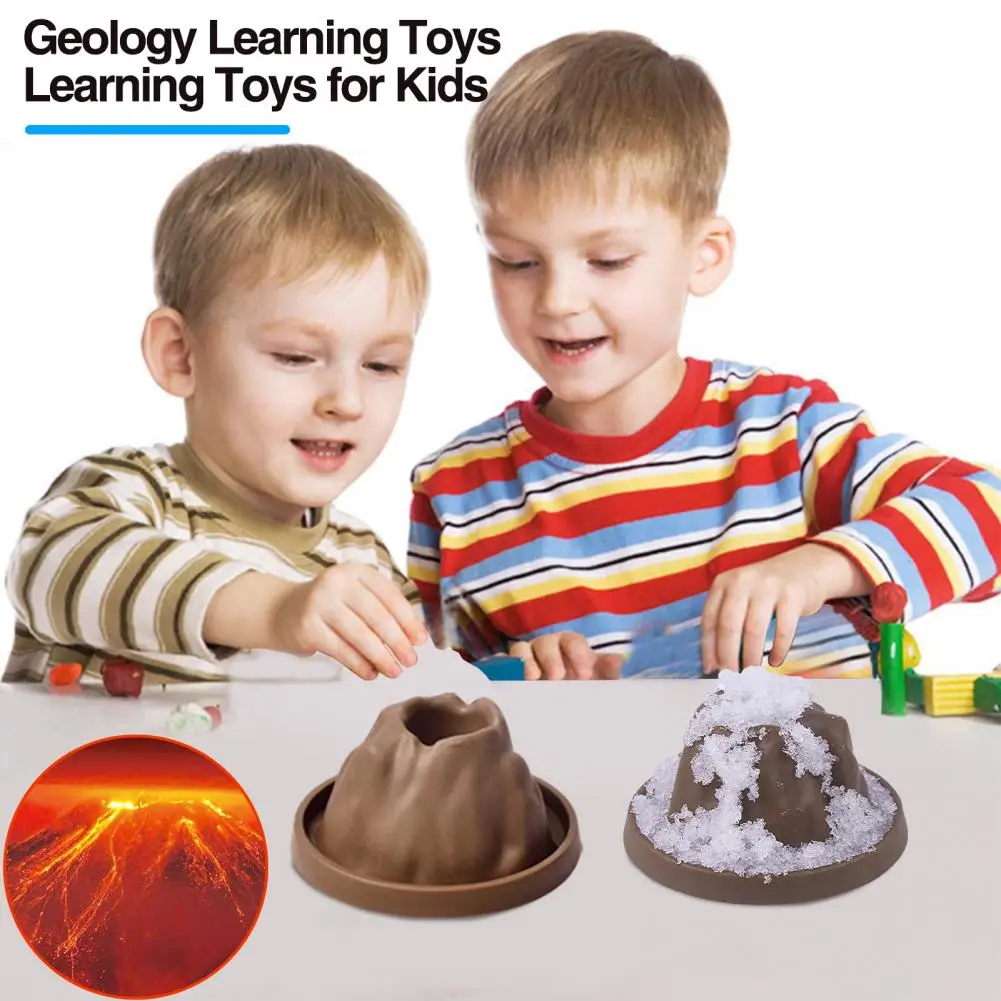 Обучающие игрушки для детей, веселый образовательный набор для изучения вулканов, развивайте навыки наблюдения и мышления с помощью химии 