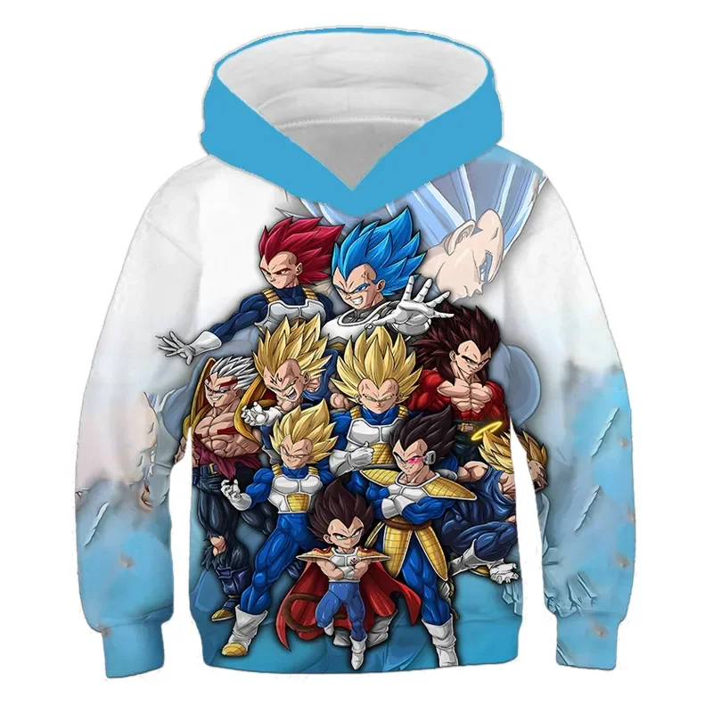 Одежда Goku Veget, детские толстовки с капюшоном, модная толстовка Dragon Ball Z, толстовка для детей, толстовка для мальчиков, пальто с длинными рукавами, осень-зима