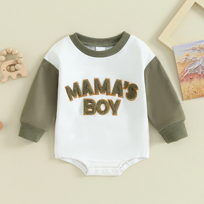 Одежда для новорожденных мальчиков, одежда для мам-мальчиков, одежда с длинными рукавами для малышей, Детская толстовка, ползунки, Осенняя Детская одежда Изображение 1 