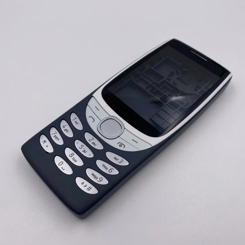 Передняя рамка корпуса в сборе + крышка батарейного отсека + английская клавиатура в средней рамке для Nokia 8210 4G