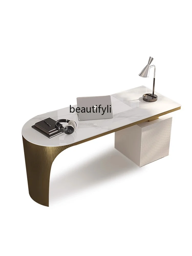 Письменный стол Boss- высококачественная недорогая роскошная каменная плита, креативный простой современный маленький письменный стол