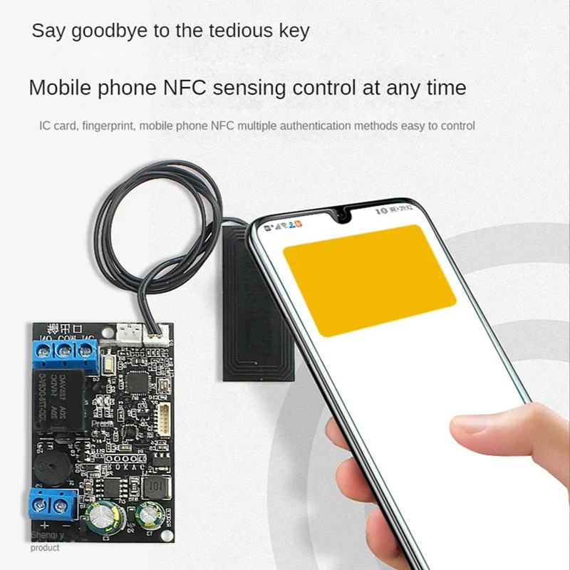 Плата управления Мобильным Телефоном NFC Fingerprint IC Card DIY Релейный Модуль 13,56 МГц Контроллер Карты Контроля Доступа Изображение 3 
